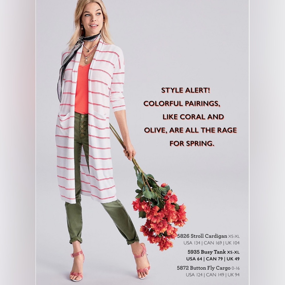 Cabi Stroll open cardigan duster